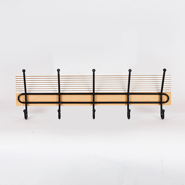 ΚΡΕΜΑΣΤΡΑ ΤΟΙΧΟΥ 5 ΘΕΣΕΩΝ ΜΕΤΑΛΛΟ-ΞΥΛΟ 60x9x20