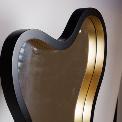 ΚΑΘΡΕΦΤΗΣ ΞΥΛΙΝΟΣ ΜΑΥΡΟΣ - ΧΡΥΣΟΣ 68.8x4.5x90.4