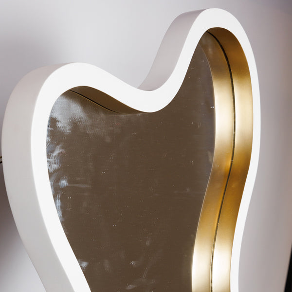 ΚΑΘΡΕΦΤΗΣ ΞΥΛΙΝΟΣ ΛΕΥΚΟΣ - ΧΡΥΣΟΣ 68.8x4.5x90.4