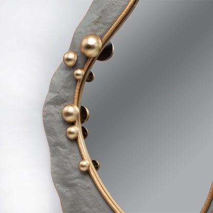 ΚΑΘΡΕΦΤΗΣ ΜΕΤΑΛΛΙΚΟΣ ΓΚΡΙ - ΧΡΥΣΟΣ 52.5x5.5x78.5