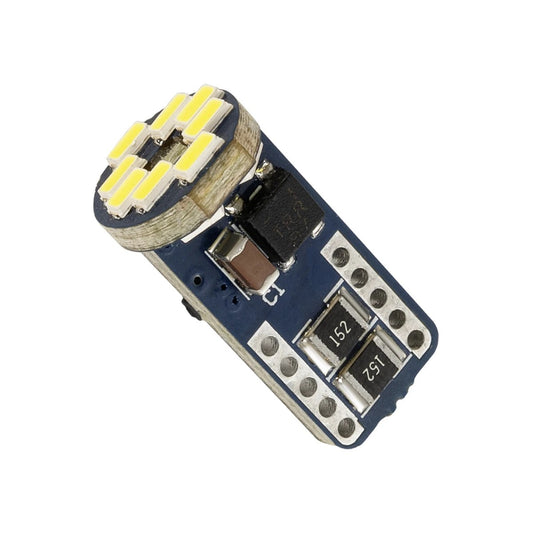 W5W-T10 81104 Λάμπα W5W T10 CANbus LED 3.2W 480lm 360° DC 12-24V IP20 Ψυχρό Λευκό 6000K - 12 x Epistar SMD4014 Chip - Μ1 x Π1 x Υ2.7