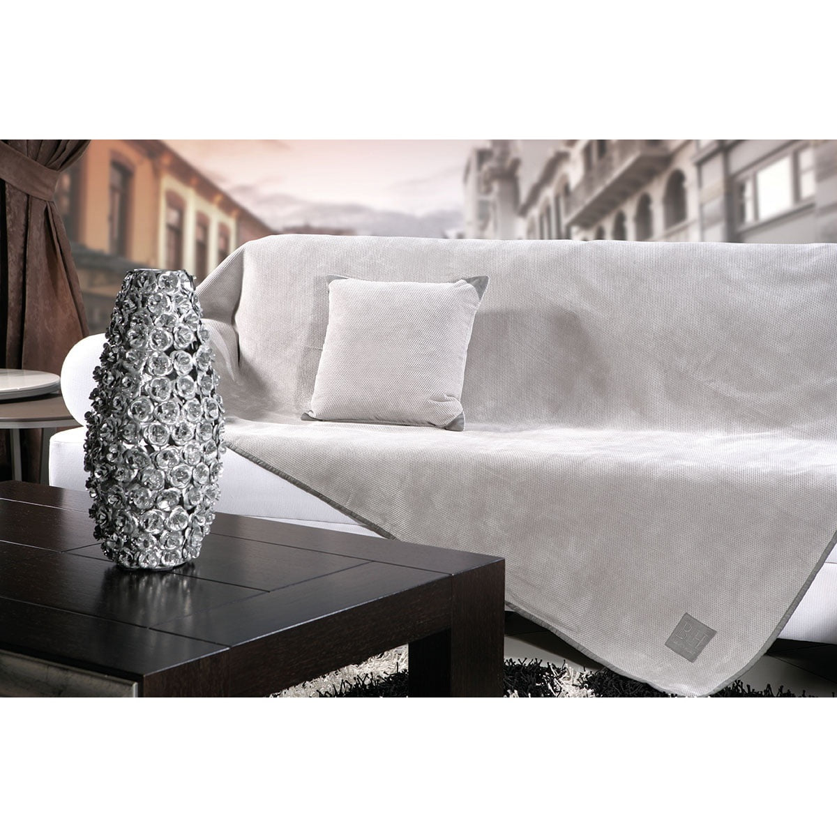 Σετ Ριχτάρι 2 Τμχ Artistic Art 8115 180x250+180x300εκ Γκρι