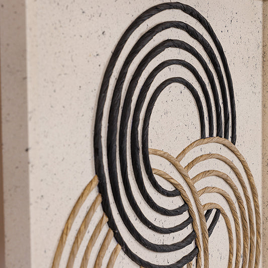 ΠΙΝΑΚΑΣ ΚΑΜΒΑΣ ΑΝΑΓΛΥΦΟΣ ΚΥΚΛΟΙ ΛΕΥΚΟΣ - ΜΠΕΖ - ΜΑΥΡΟΣ 60x3x80