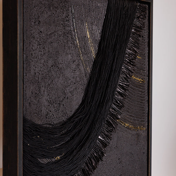 ΠΙΝΑΚΑΣ ΚΑΜΒΑΣ ΑΝΑΓΛΥΦΟΣ ΜΑΥΡΟΣ - ΧΡΥΣΟΣ 60x4x80