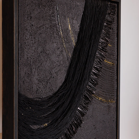 ΠΙΝΑΚΑΣ ΚΑΜΒΑΣ ΑΝΑΓΛΥΦΟΣ ΜΑΥΡΟΣ - ΧΡΥΣΟΣ 60x4x80