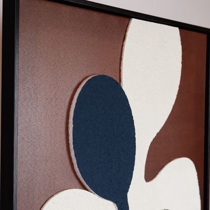 ΠΙΝΑΚΑΣ ΚΑΜΒΑΣ 3D ΦΙΓΟΥΡΕΣ ΜΑΥΡΟΣ - ΚΑΦΕ - ΜΠΕΖ 60x2.9x80