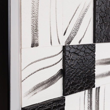 ΠΙΝΑΚΑΣ ΚΑΜΒΑΣ ΤΕΤΡΑΓΩΝΑ ΜΑΥΡΟΣ - ΛΕΥΚΟΣ 122x5x62