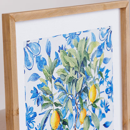 ΠΙΝΑΚΑΣ ΚΑΜΒΑΣ ΛΕΜΟΝΙΑ POSITANO ΓΑΛΑΖΙΟΣ - ΚΙΤΡΙΝΟΣ - ΛΕΥΚΟΣ 48x2.1x60