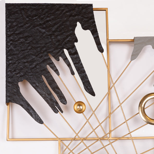 ΔΙΑΚΟΣΜΗΤΙΚΟ ΤΟΙΧΟΥ ΜΕΤΑΛΛΙΚΟ ΓΚΡΙ - ΛΕΥΚΟ - ΜΑΥΡΟ - ΧΡΥΣΟ 69x7x69