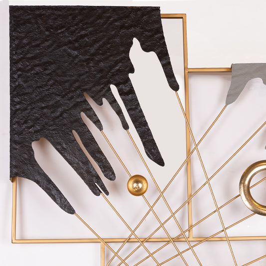 ΔΙΑΚΟΣΜΗΤΙΚΟ ΤΟΙΧΟΥ ΜΕΤΑΛΛΙΚΟ ΓΚΡΙ - ΛΕΥΚΟ - ΜΑΥΡΟ - ΧΡΥΣΟ 69x7x69