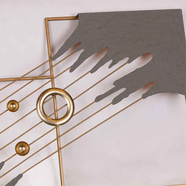 ΔΙΑΚΟΣΜΗΤΙΚΟ ΤΟΙΧΟΥ ΜΕΤΑΛΛΙΚΟ ΓΚΡΙ - ΧΡΥΣΟ 80x5x50