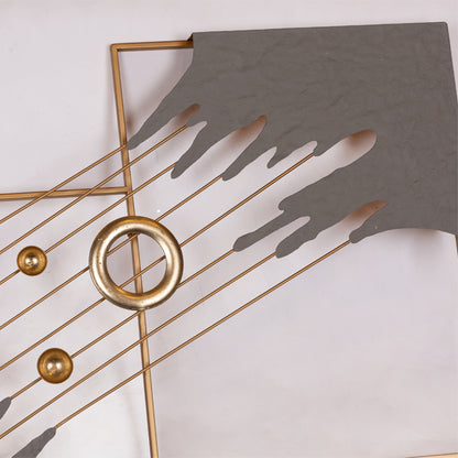 ΔΙΑΚΟΣΜΗΤΙΚΟ ΤΟΙΧΟΥ ΜΕΤΑΛΛΙΚΟ ΓΚΡΙ - ΧΡΥΣΟ 80x5x50