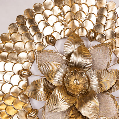 ΔΙΑΚΟΣΜΗΤΙΚΟ ΤΟΙΧΟΥ ΛΟΥΛΟΥΔΙ ΜΕΤΑΛΛΙΚΟ ΧΡΥΣΟ 76.5x8x77.5