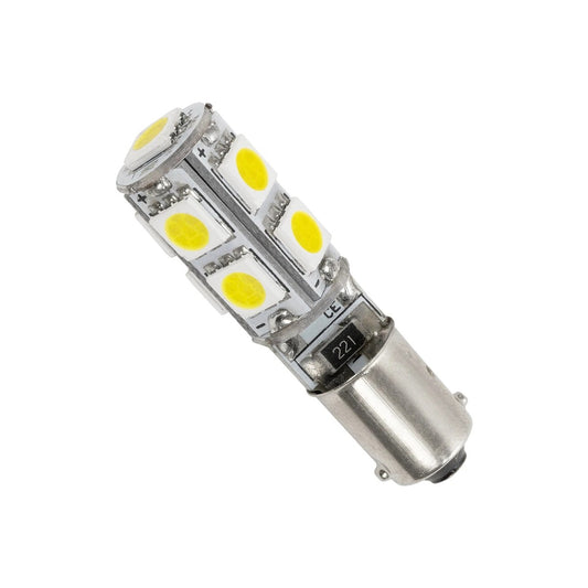 BA9S-T4W 81289 Λάμπα Ba9S T4W LED 2.66W 266lm 270° DC 12V IP20 Ψυχρό Λευκό 6000K - 9 x Epistar SMD5050 Chip - Μ1 x Π1 x Υ4