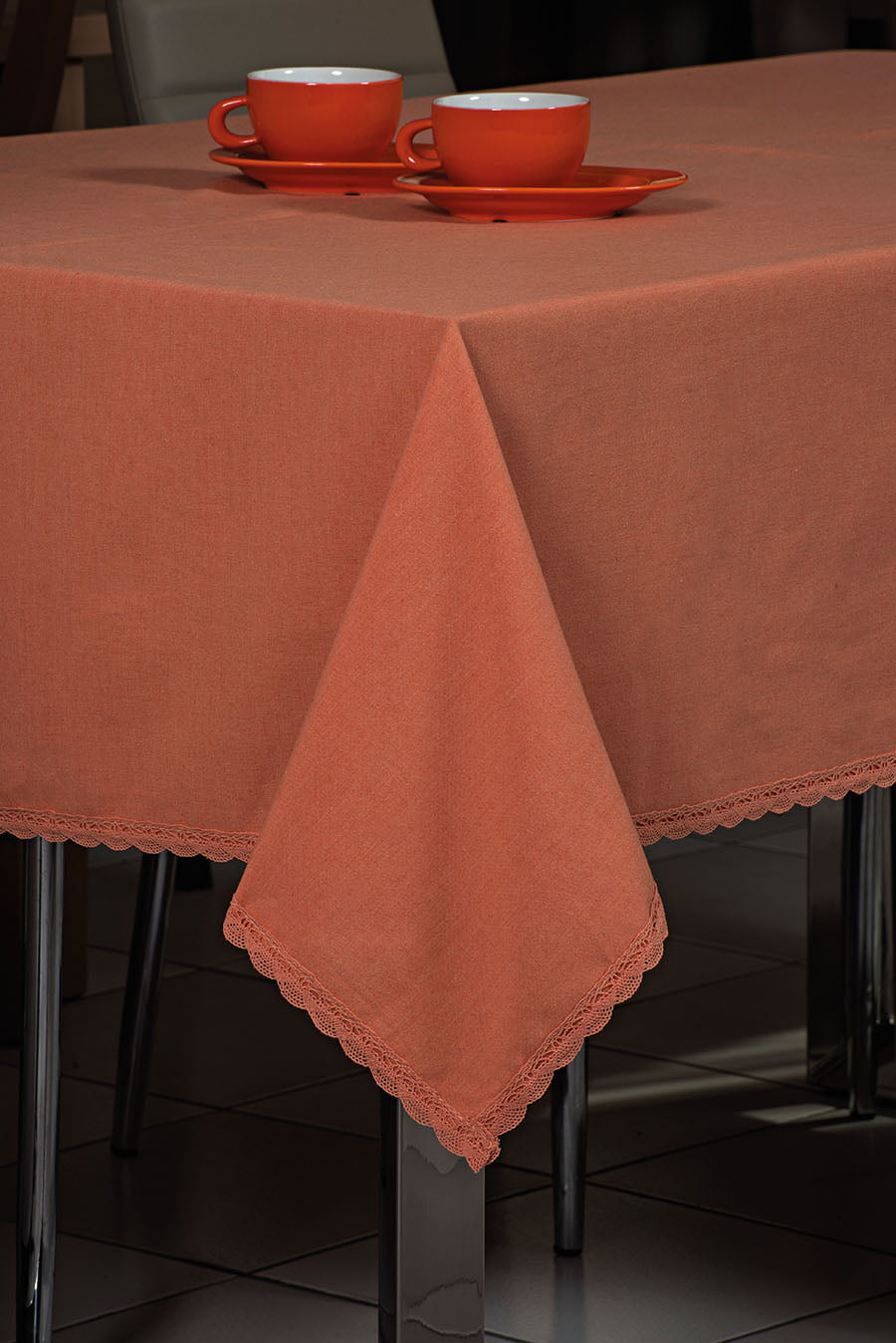 Τραπεζομάντηλο Art 8136 140x180εκ Πορτοκαλί