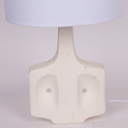 ΕΠΙΤΡΑΠΕΖΙΟ ΦΩΤΙΣΤΙΚΟ ΜΕ ΥΦΑΣΜΑΤΙΝΟ ΚΑΠΕΛΟ ΚΕΡΑΜΙΚΟ ΛΕΥΚΟ 30x53εκ