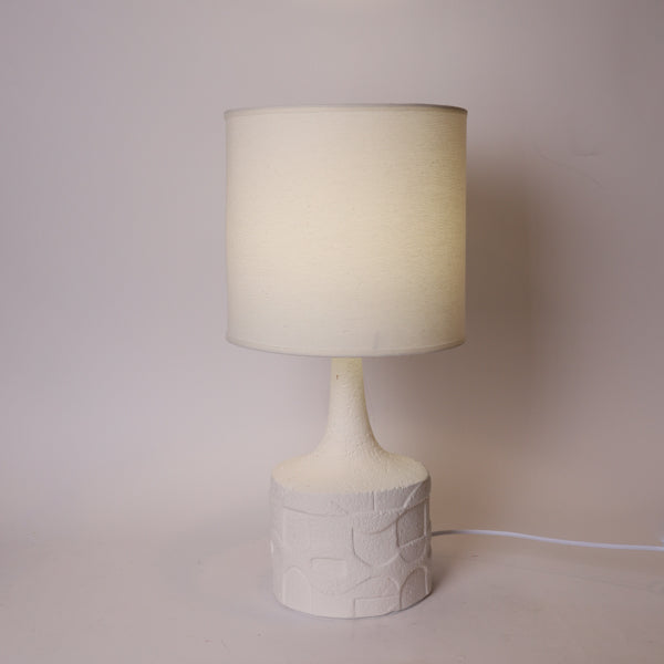 ΕΠΙΤΡΑΠΕΖΙΟ ΦΩΤΙΣΤΙΚΟ ΜΕ ΥΦΑΣΜΑΤΙΝΟ ΚΑΠΕΛΟ ΚΕΡΑΜΙΚΟ ΛΕΥΚΟ 26x54εκ