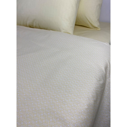 Σετ Σεντόνια με Λάστιχο 100x200+40εκ Iris Yellow