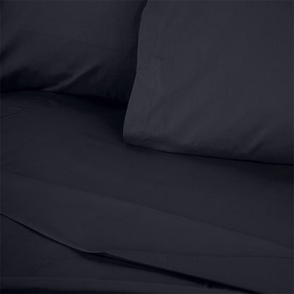 Σεντόνι Tonne Cotton Box Μονό 180x240εκ Χρώμα Μαύρο