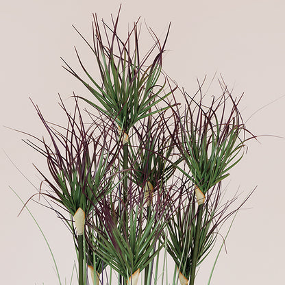 ΦΥΤΟ ΓΡΑΣΙΔΙ ΜΕ ΡΟΖ ΑΝΘΟΣ ΣΕ ΓΛΑΣΤΡΑ ΠΛΑΣΤΙΚΟ 122εκ