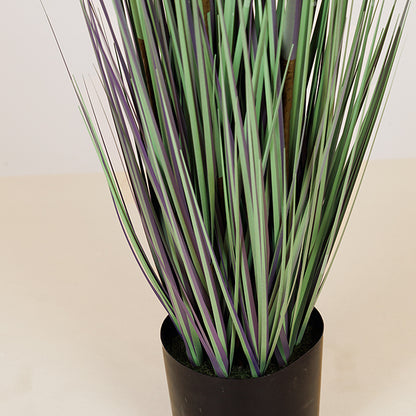 ΦΥΤΟ ΓΡΑΣΙΔΙ ΜΕ ΡΟΖ ΑΝΘΟΣ ΣΕ ΓΛΑΣΤΡΑ ΠΛΑΣΤΙΚΟ 122εκ