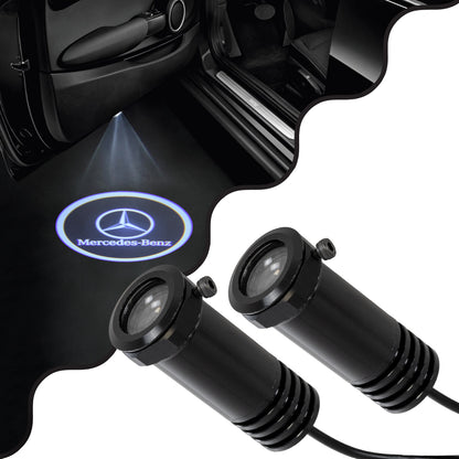 GHOSTLOGO 81614 Projector Προβολής Μάρκας Αυτοκινήτου "MERCEDES-BENZ" LED 2.5W/5W 100lm/200lm 45° DC 12V Αδιάβροχο IP65 Ψυχρό Λευκό 6000K - CREE XHP35 Chip - Μ2.2 x Π3.4 x Υ2.2 / Q1.9