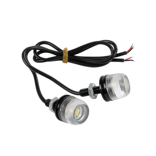 PLATELIGHT 81632 Φως Πινακίδας & DRL LED 3W/6W 270lm/540lm 120° DC 12V Αδιάβροχο IP65 Ψυχρό Λευκό 6000K - Μαύρο - Μ1.8 x Π3.8 x Υ1.8 / Q0.5