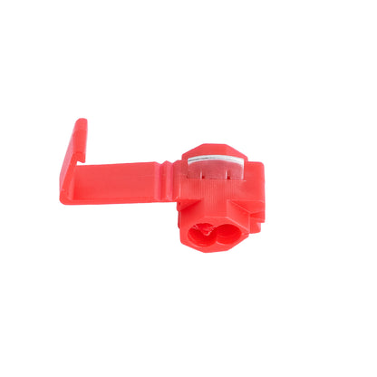 81647 Cable Terminal - Κλέφτης Ρέυματος από Καλώδιο Max 10A - Κόκκινο - Μ2 x Π3 x Υ1.5cm - Πακέτο 20 Τεμαχίων