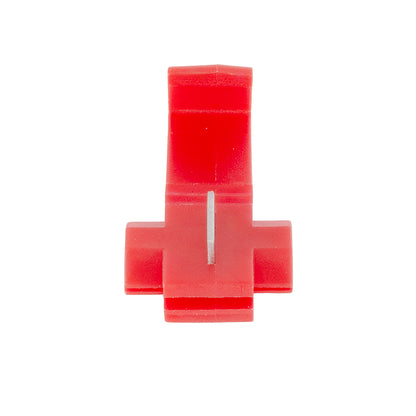 81647 Cable Terminal - Κλέφτης Ρέυματος από Καλώδιο Max 10A - Κόκκινο - Μ2 x Π3 x Υ1.5cm - Πακέτο 20 Τεμαχίων