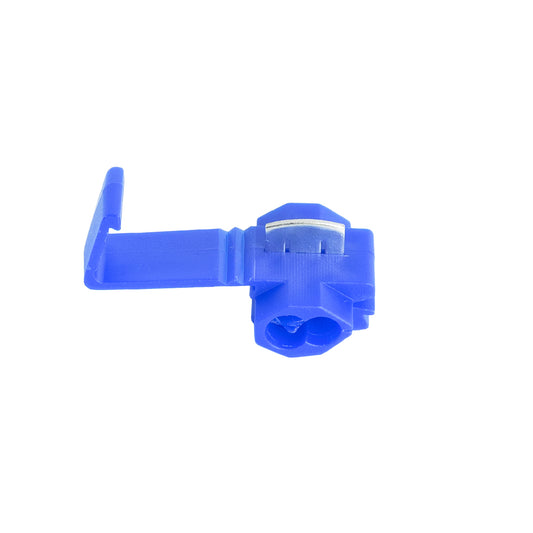 81648 Cable Terminal - Κλέφτης Ρέυματος από Καλώδιο Max 15A - Μπλε - Μ2 x Π3 x Υ1.5cm - Πακέτο 20 Τεμαχίων