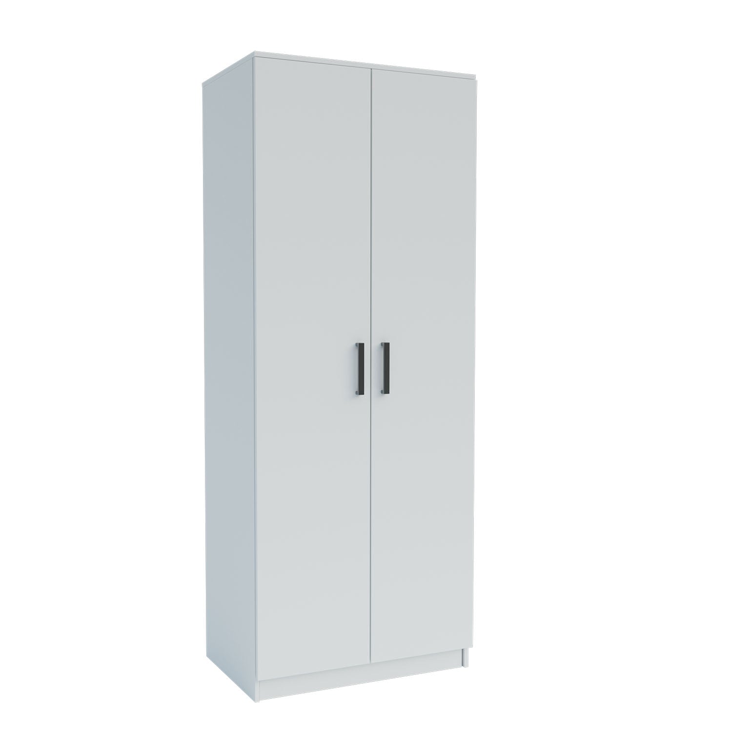 Ντουλάπα Δίφυλλη Simple Λευκή 80x52x205