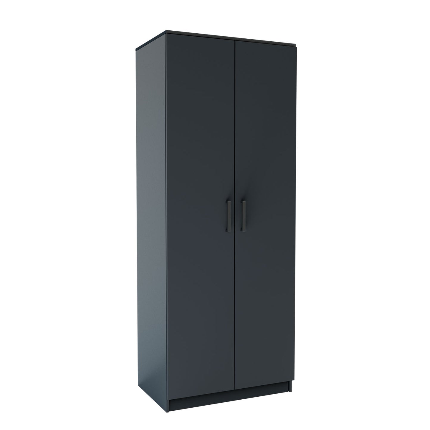 Ντουλάπα Δίφυλλη Simple Γραφίτης 80x52x205