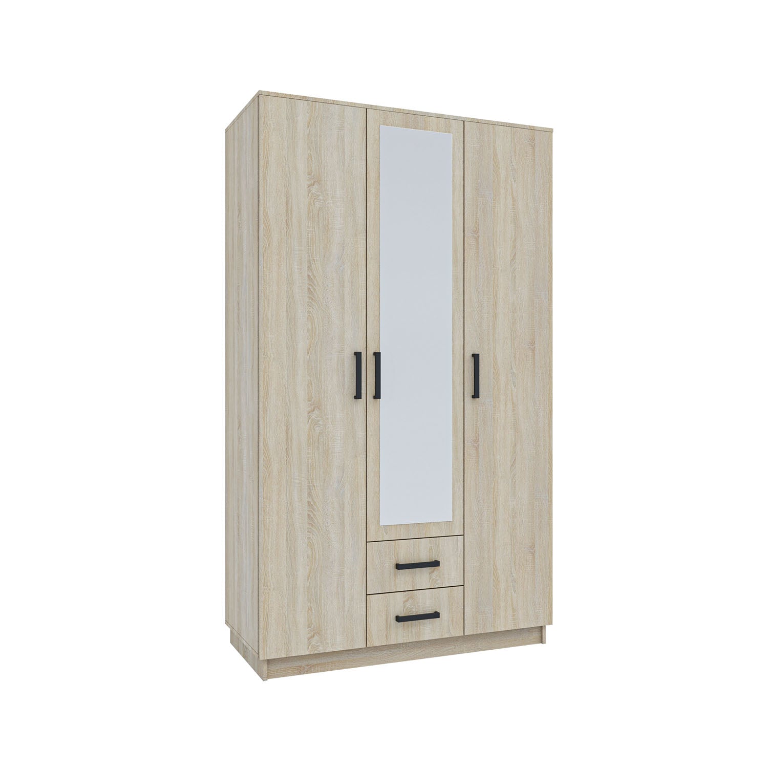 Ντουλάπα Τρίφυλλη Simple Σονόμα 120x52x205