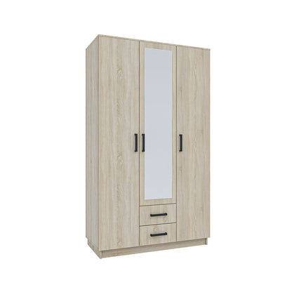 Ντουλάπα Τρίφυλλη Simple Σονόμα 120x52x205