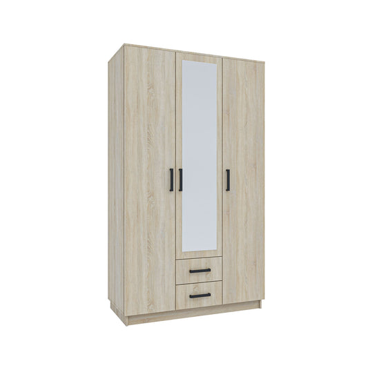 Ντουλάπα Τρίφυλλη Simple Σονόμα 120x52x205