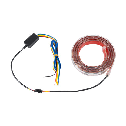 81733 Car Backlit LED Strip Εύκαμπτη Ταινία 150cm Σήμανσης DRL Αυτοκινήτου 5 Προγραμμάτα Φωτισμού LED SMD 5050 10.5W DC 9-30V Αδιάβροχη IP65 RGB