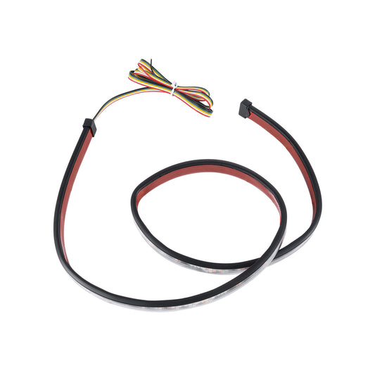 81734 Car Backlit LED Strip Εύκαμπτη Ταινία 100cm Σήμανσης DRL Αυτοκινήτου 3 Προγραμμάτα Φωτισμού LED SMD 5050 12W DC 9-30V Αδιάβροχη IP65 Πορτοκαλί - Κόκκινο