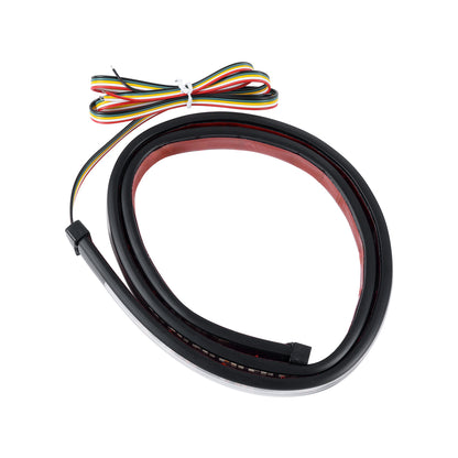 81734 Car Backlit LED Strip Εύκαμπτη Ταινία 100cm Σήμανσης DRL Αυτοκινήτου 3 Προγραμμάτα Φωτισμού LED SMD 5050 12W DC 9-30V Αδιάβροχη IP65 Πορτοκαλί - Κόκκινο