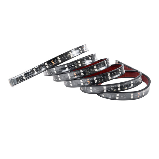 81736 Car Backlit LED Strip Εύκαμπτη Ταινία 240cm Σήμανσης DRL Αυτοκινήτου με Ασύρματο Χειριστήριο IR LED SMD 5050 14W DC 9-30V Αδιάβροχη IP65 RGB