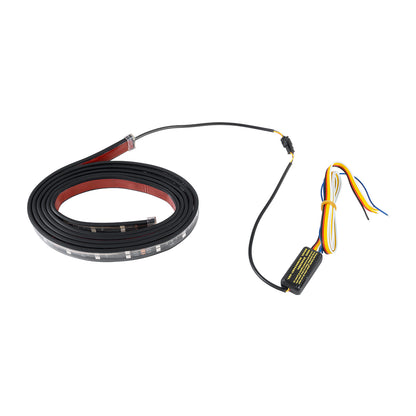 81736 Car Backlit LED Strip Εύκαμπτη Ταινία 240cm Σήμανσης DRL Αυτοκινήτου με Ασύρματο Χειριστήριο IR LED SMD 5050 14W DC 9-30V Αδιάβροχη IP65 RGB