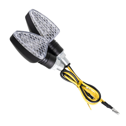 81751 ΣΕΤ 2 x Φλας Μοτοσυκλέτας Universal Triangle LED Diode 5W DC 12V Πορτοκαλί Αδιάβροχα IP65