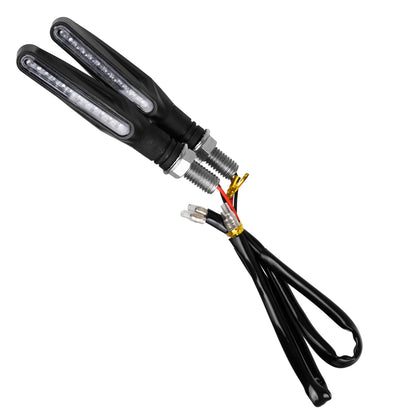 81753 ΣΕΤ 2 x Φλας Μοτοσυκλέτας Universal Line LED SMD 5050 5W DC 12V Πορτοκαλί Αδιάβροχα IP65