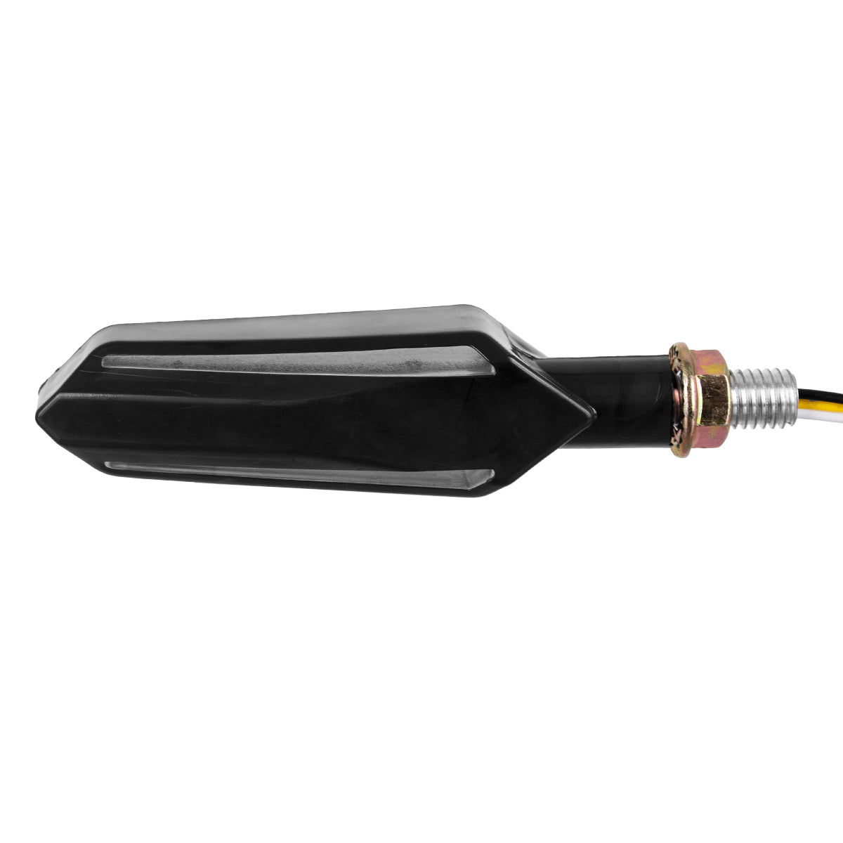 81756 ΣΕΤ 2 x Φλας Μοτοσυκλέτας Universal Knife LED SMD 5050 5W DC 12V 2 Λειτουργιών Κόκκινο για Πορείας-Stop & με Τρεχούμενο Εφέ Φωτισμού Πορτοκαλί για Φλας Αδιάβροχα IP65