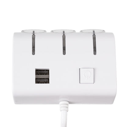 81807 Πολύπριζο - Φορτιστής Αυτοκινήτου 2 x USB 3.1A & 3 x Θύρες Αναπτήρα Αυτοκινήτου DC 12-24V Max 60W Μαύρο Λευκό