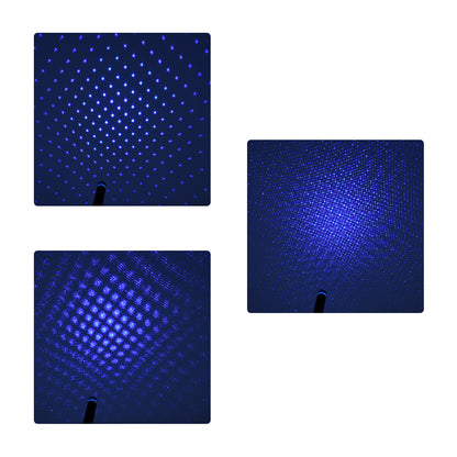 81845 Διακοσμητικό Φωτιστικό Ειδικών Φωτορυθμικών Εφέ PARTY Disco LASER DC 5V με Καλώδιο Τροφοδοσίας USB Μπλέ IP20 Μ1.4 x Π1.4 x Υ27cm