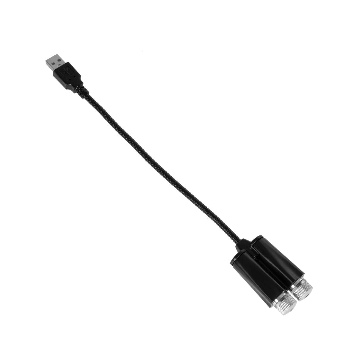 81845-DUAL Διακοσμητικό Φωτιστικό Ειδικών Φωτορυθμικών Εφέ PARTY Disco LASER DC 5V με Καλώδιο Τροφοδοσίας USB Κόκκινο IP20 Μ3.5 x Π3.5 x Υ21.5cm