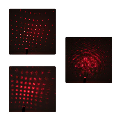 81846 Διακοσμητικό Φωτιστικό Ειδικών Φωτορυθμικών Εφέ PARTY Disco LASER DC 5V με Καλώδιο Τροφοδοσίας USB Κόκκινο IP20 Μ1.4 x Π1.4 x Υ27cm