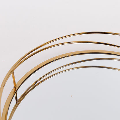 S/2 ΠΕΡΙΣΤΡΕΦΟΜΕΝΟΣ ΔΙΣΚΟΣ ΜΕΤΑΛΛΙΚΟΣ ΜΕ ΚΑΘΡΕΦΤΗ ΧΡΥΣΟΣ 31x31x6 39x39x6