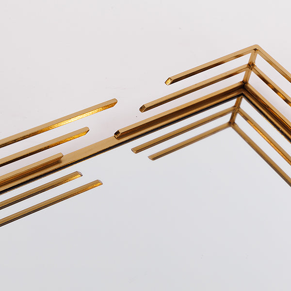 S/2 ΔΙΣΚΟΣ ΜΕΤΑΛΛΙΚΟΣ ΜΕ ΚΑΘΡΕΦΤΗ ΧΡΥΣΟΣ 35x25x5/31x21x5