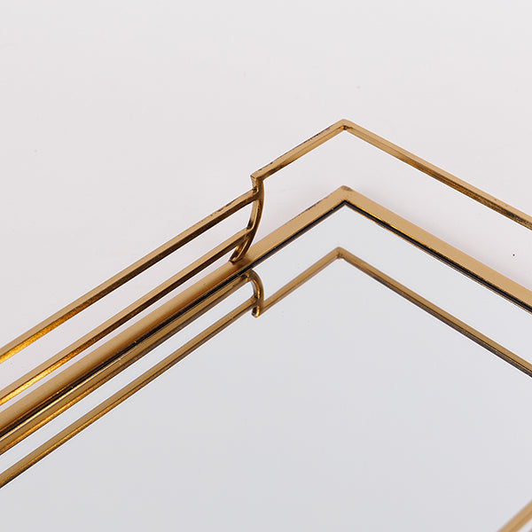 S/2 ΔΙΣΚΟΣ ΜΕΤΑΛΛΙΚΟΣ ΜΕ ΚΑΘΡΕΦΤΗ ΧΡΥΣΟΣ 35x25x5/31x21x5